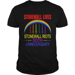 Lgbtq Gay Pride Stonewall Lives Riots Anniversary Rainbow Shirt